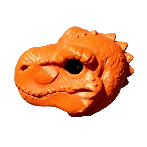 Dinosaur Head Squirrel Feeder - Funny Hanging Feeder for Garden Yard Outdoor Decor - Holds Peanuts Corn Nuts - 31 Color Combos (E)