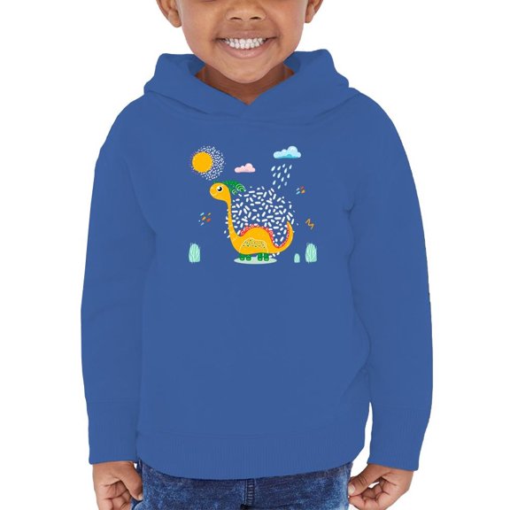 Dinosaur In The Rain Hoodie Toddler -Image by Shutterstock, 5 Toddler