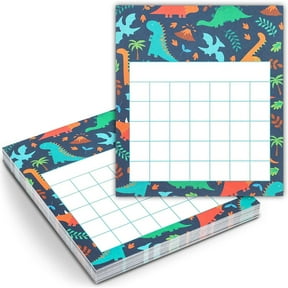 Dinosaur Incentive Charts for Classroom,Chore Board for Kids (6 x 5.25 In, 60 Sheets)