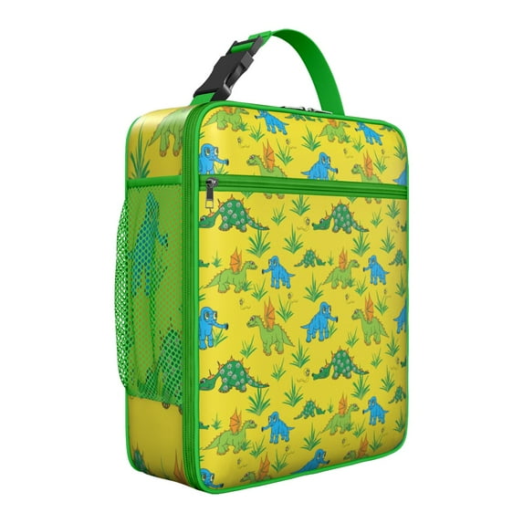Dinosaur Insulated Lunch Bag Box Men Reusable Lunch Tote Bag Water-Resistant Cooler Tote Bag Picnic Beach