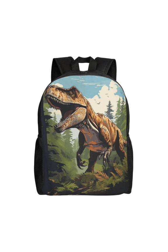 Dinosaur Jurasssic Tyrannosaurus Backpack Large Capacity Laptop Bag for Men and Women