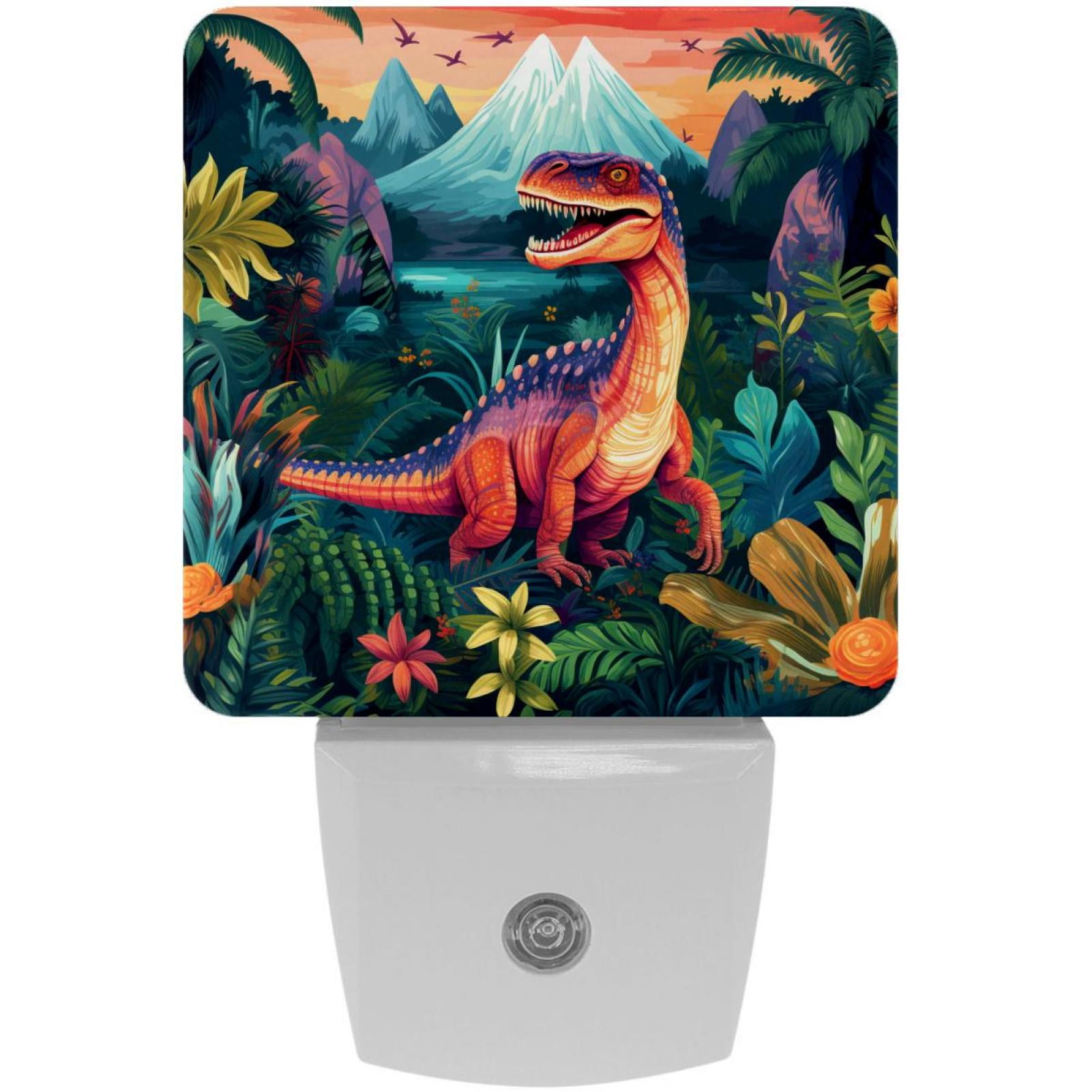 Dinosaur LED Square Night Lights for Bedroom and Living Room ...