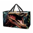 thumbnail image 1 of Dinosaur Large Capacity Reusable Foldable Oxford Cloth Storage Bin Shopping Basket Shopping Bag Grocery Bags, 1 of 7