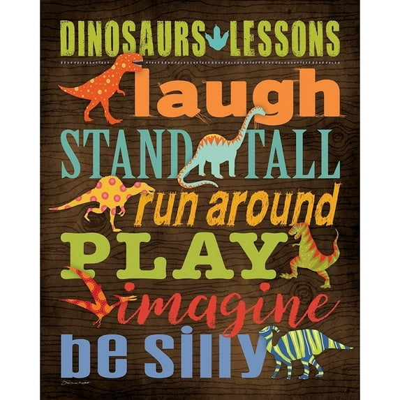 Dinosaur Lessons Poster Print by Stephanie Marrott