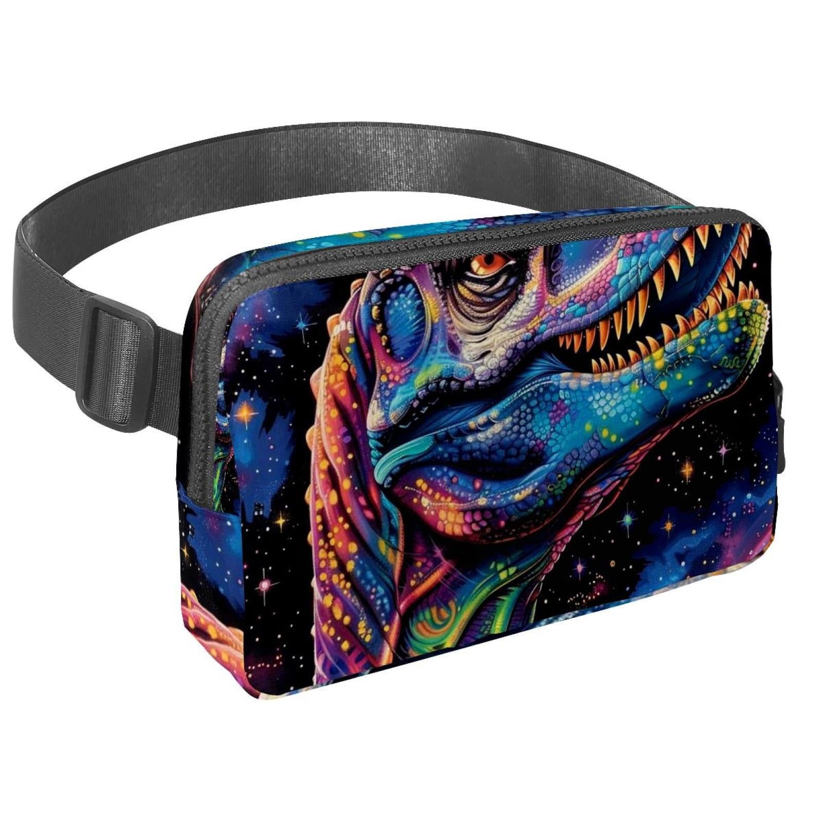 Dinosaur Lightweight Adjustable Waist Bag with Extension Strap - Unisex Fanny Pack