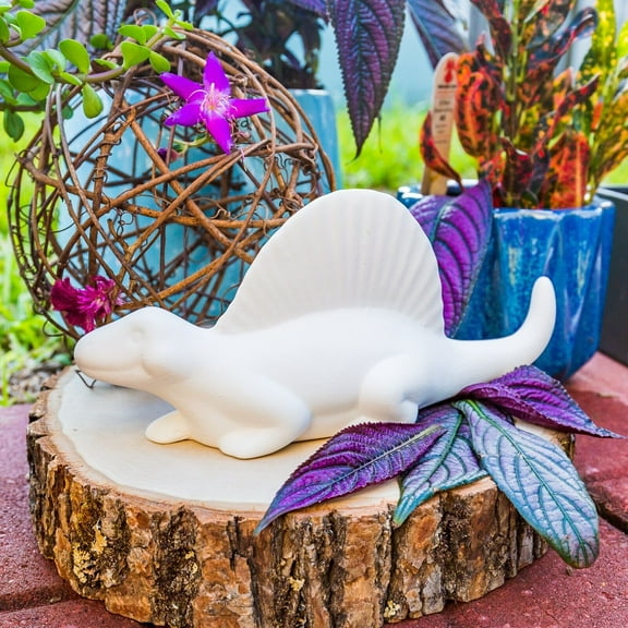 Dinosaur Lizard Dimetrodon 8.5" IN STOCK Ceramic Bisque Ready To Paint Pottery