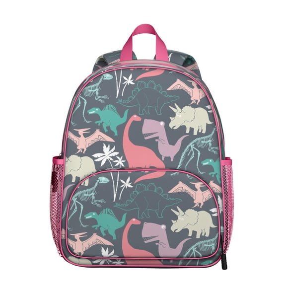 Dinosaur Lover’s Student Backpack – Funny Dino Cartoon Design with Bold Colors, Nature Scene, Birthday Theme, and Roaring Baby Dinosaur