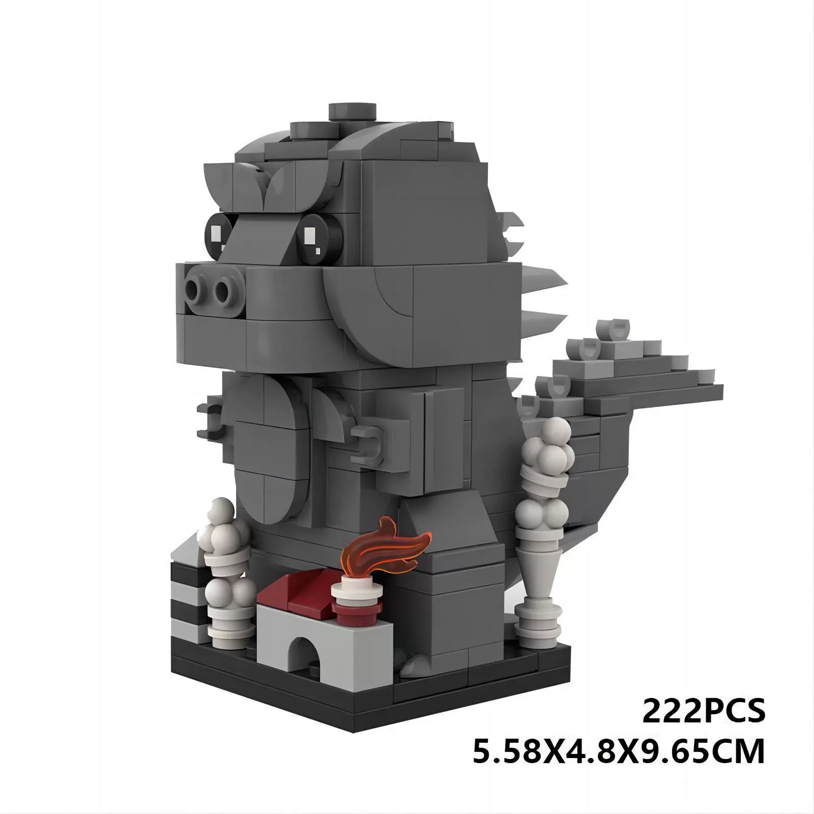 Peripheral Monster Dinosaur MOC-48937 Movie Peripheral Monster King Building Blocks Red ...