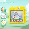 thumbnail image 1 of Magnetic Drawing Board for Kids, Dinosaur Puzzle Bead Toy, Reusable Sketch Pad, Educational STEM Toy, Fine Motor Skills Development, Quiet Travel Activity, No Mess Art Board, 1 of 5