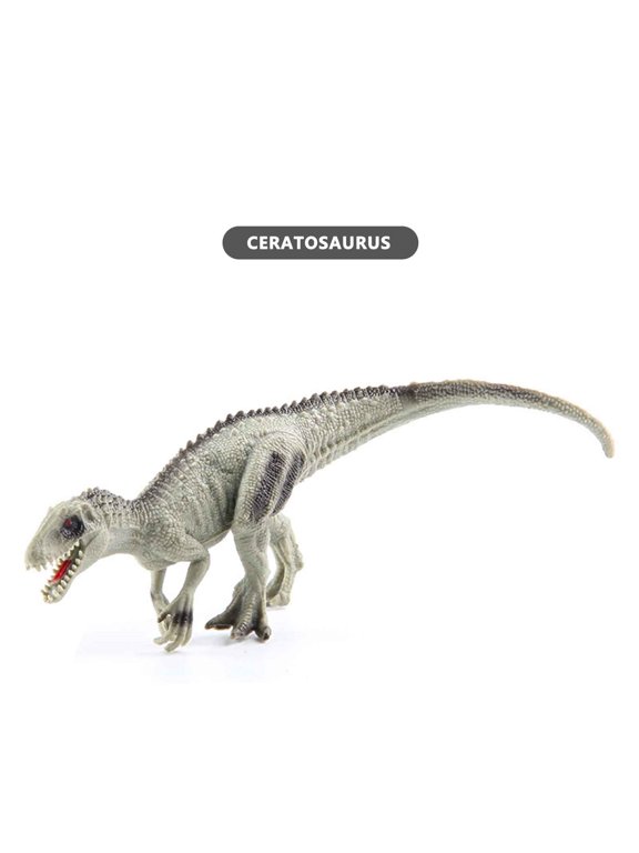 Dinosaur Model Toy Solid Hand-painted, Usupdd Durable Plastic Commemorative Figure, Multicolor Realistic Dinosaur Decor Gift for Boys Kids Educational Play