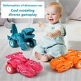 thumbnail image 1 of Dinosaur Monsters Truck Toys for 3+ Ages, Collision Transforming Toys Cars, Pull Back Race Car with Friction Powered, Push and Go Cars for Birthday Christmas Holiday Gifts, 1 of 4