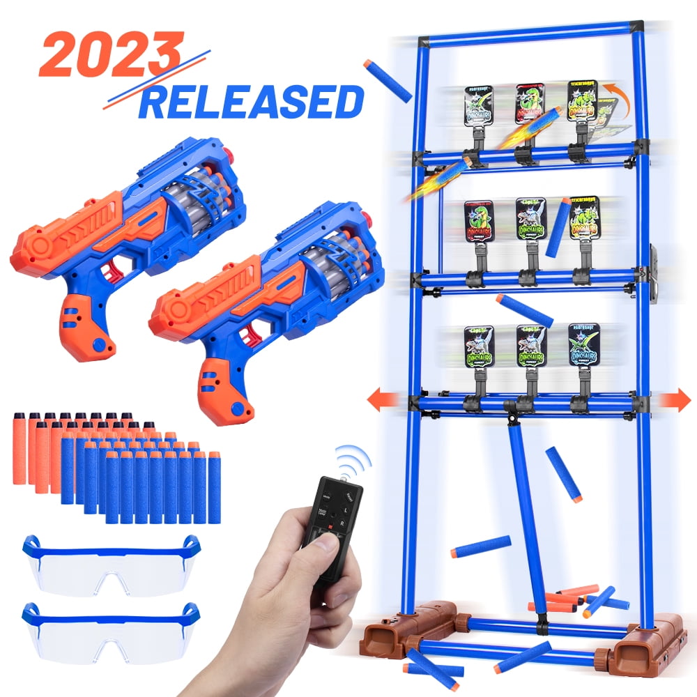 TOY Life Dinosaur Shooting Games, Dinosaur Toys for Kids 3 4 5 6 7 8 12+  Boy Gifts Birthday Dinosaur Party Games, Shooting Toy Guns for Boys with 2  Dinosaur Pop Guns, 36 Foam Balls, Indoor Outdoor Toy 