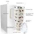 thumbnail image 1 of Dinosaur Mug 40 oz Tumbler with Handle and Straw Lid Leak Proof - 40 Ounce Tumbler for Jurassic Dino World Park Dinosaur Birthday Decorations Party Supplies Stainless Steel Cup, 1 of 4
