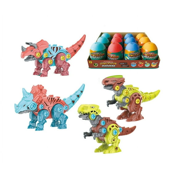 Dinosaur Mystery Toys with Dinosaur Eggs Mundo Toys 1 Eggs - STEM Construction Building Learning Toys Set, Four different Dinosaur Toys Gifts for 3-8 Years Old Boys Girls.