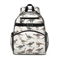 thumbnail image 1 of Dinosaur Names Circular Chart Pattern Cute School Backpack Bag for School with Padded Back and Adjustable Shoulder Straps 15.25"x11.5"x5.25", 1 of 5