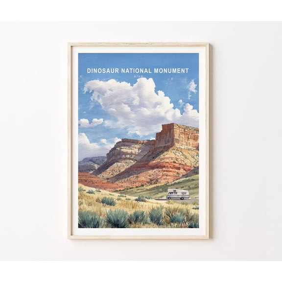 Dinosaur National Monument Utah Desert Landscape Home Decor