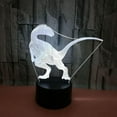 thumbnail image 1 of Dinosaur Night Lights 3D Night Light Lamp 7 Colors LED Changing Touch Table Desk Lamps Bedroom Decorative Lighting for Kids Toys Gifts, 1 of 7