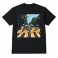 thumbnail image 1 of Dinosaur Nugget Crosswalk Graphic T-Shirt, Funny Prehistoric Street Scene Tee, 1 of 9