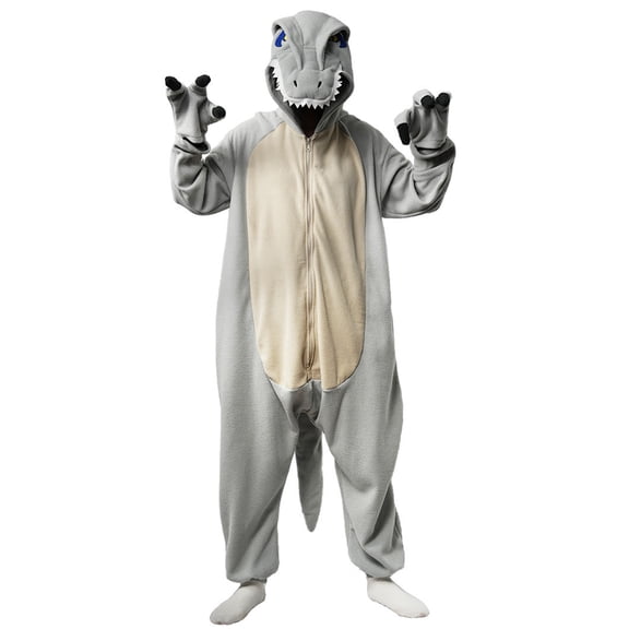 Dinosaur Onesie Adult Velociraptor Costume, Animal Halloween Cosplay One Piece Pajamas