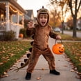 thumbnail image 1 of Dinosaur Onesie Costume for Ch'ildr'en, Hooded Animal Jumpsuit with Spikes and Tail, Halloween Christmas Cosplay Outfit, 1 of 8