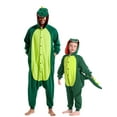 thumbnail image 1 of Dinosaur Onesie Pajama Kids Unisex Animal Costumes Polyester One-Piece Sleepwear for Boys and Girls 10-12Years, 1 of 6