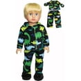 thumbnail image 1 of Dinosaur Pajamas made to fit 18 inch dolls, 1 of 2