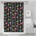thumbnail image 1 of Dinosaur and Palm Tree Pattern Shower Curtain 72"x72" ,Bathroom Decorative Shower Curtains Set with 12 Hooks,Modern Waterproof Washable Shower Curtain, 1 of 6