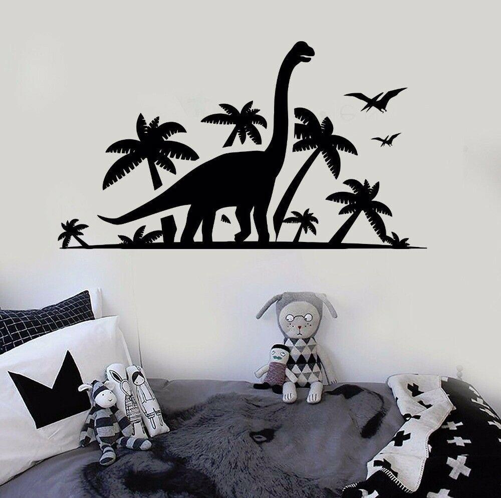Dinosaur Park Kids Room Home Decor Stickers Vinyl Removable Wall Sticker Bedroom Wall Posters Animal Decals for Nursery 142x80cm