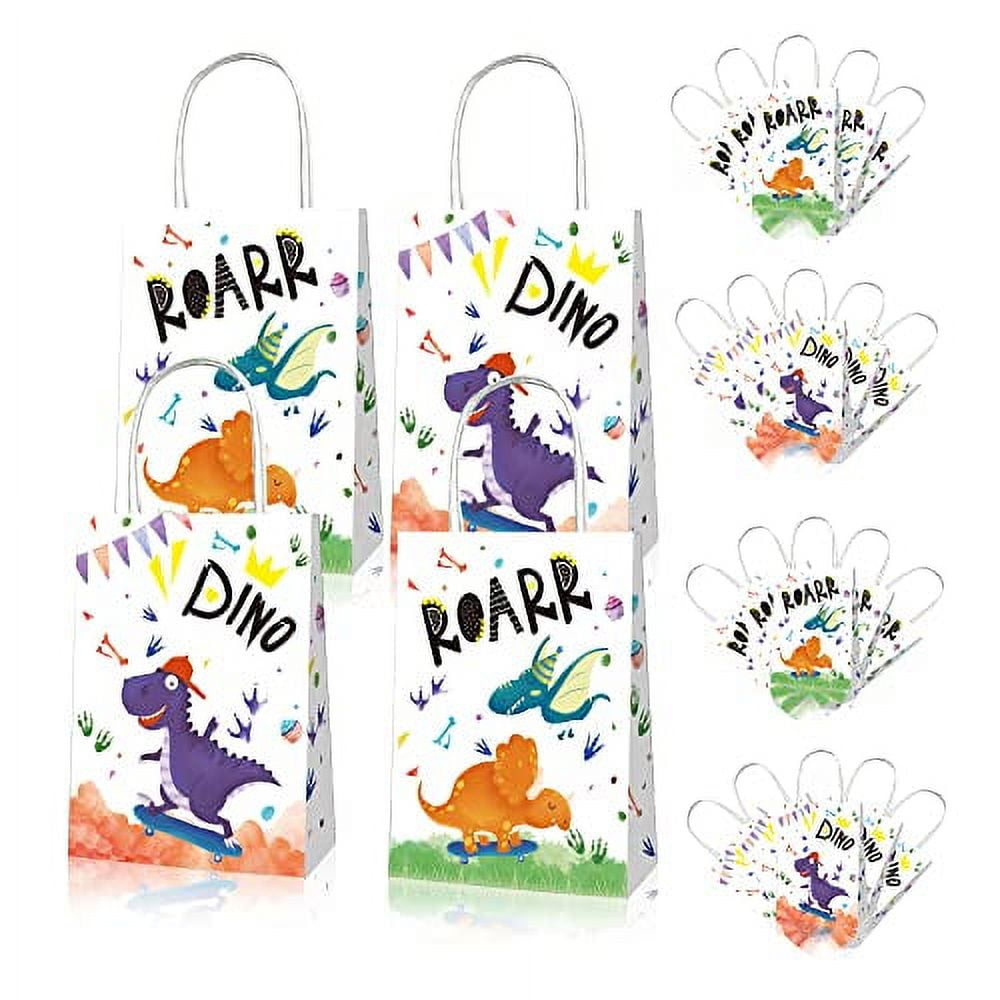 Dinosaur Party Bags 12 Pack Dinosaur Party Favor Bags for Kids Dino