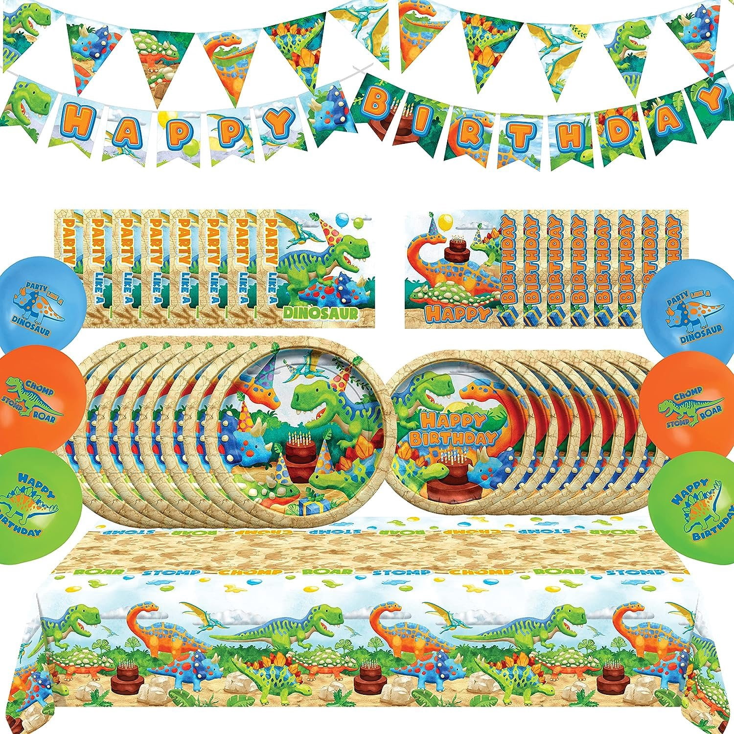 Dinosaur Party Supplies Complete Set for 16 Guests — free download
