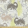 thumbnail image 1 of Ambesonne Dinosaur Party Fabric by the Yard Upholstery, Old Reptiles, 1 Yard, Warm Taupe Pale Green, 1 of 4