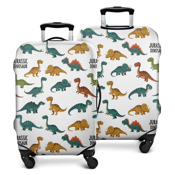 Dinosaur Pattern Luggage Cover Fashion Suitcase Cover Baggage Covers Fit 25-28 Inch Luggage (Go Travel)