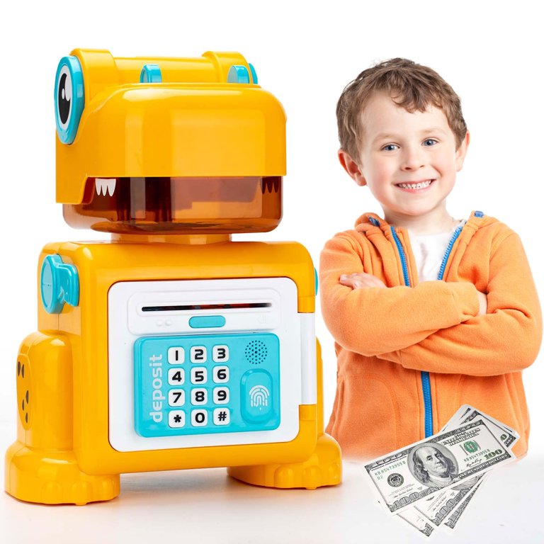  Piggy-Bank-Toys-for Girls,Large Electronic Coin-Cash-Register  for-Toddler-Girls-Toys-Age-6-8,Cool-Stuff-ATM Bank Money Box,Kids-Toys for  2 3 4 5 6 7 8 9 10 11 12 Year Old Girl Christmas-Birthday-Gifts : Toys &  Games