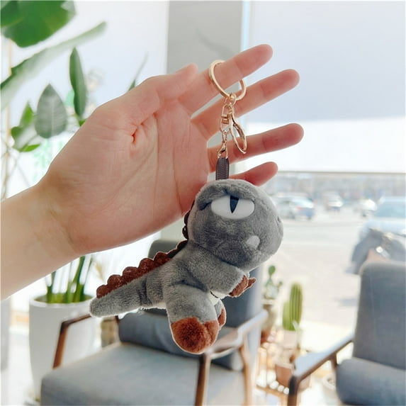 Dinosaur Plush Keychain Tyrannosaurus Rex Toy Pendant Cute Bag Charm