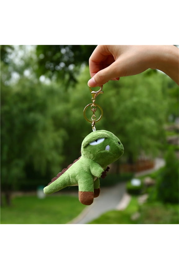 Dinosaur Plush Keychain Tyrannosaurus Rex Toy Pendant Cute Bag Charm
