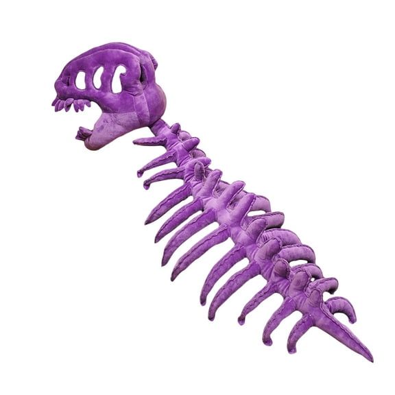 Dinosaur Plush Toys, Dinosaur Skeleton Headgear Plush Toy, Purple - Unlabeled Soft Plush Doll - Birthday Gifts For Friends, Classmates, Graduation Gifts