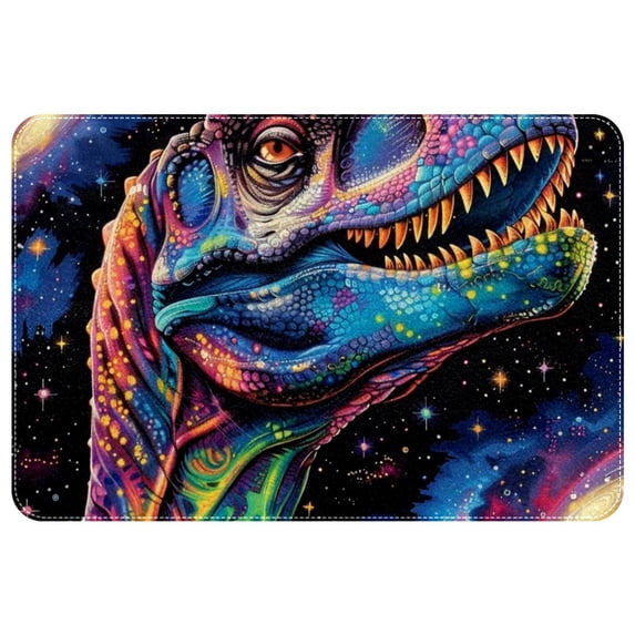 Dinosaur Polyester Non-Slip Machine Washable Outdoor Floor Rug Chair Rugs Bath Rugs