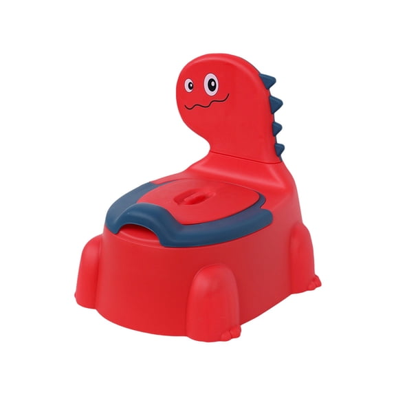 Dinosaur Potty Training Chair for Toddlers, Cartoon Baby Potty Toilet with Non-Slip Rubber Base & Splash Guard, Portable Kids Toilet Trainer for Boys and Girls