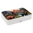thumbnail image 1 of Dinosaur Premium PU Leather Jewelry Box Organizer with Removable Compartment and Portable Bracelet Holder, 1 of 6