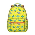 thumbnail image 1 of Dinosaur Print Backpack for Students - Large Capacity Waterproof Bag, Laptop Compartment, Multiple Pockets, 1 of 6
