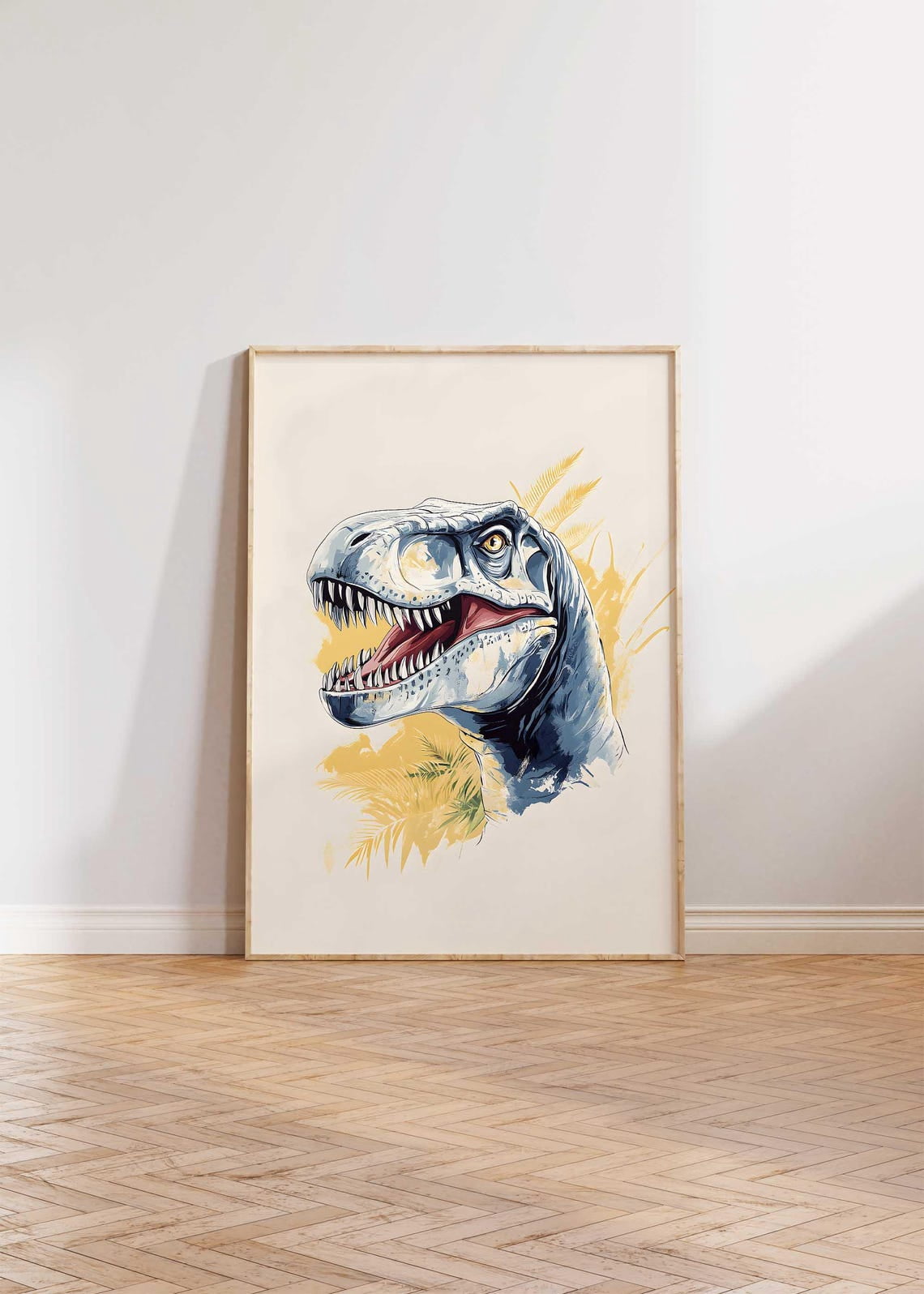 Dinosaur Print For Boys Room, T,Rex Print, Playroom Decor, Wall Art, Dinosaur Wall Art, Dinosaur Bedroom, Toddler Room Decor Home Decor #270, Unframed Canvas Size 8x12