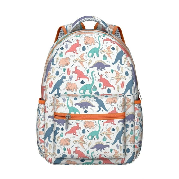 "Dinosaur Print Laptop Backpack for High School & Everyday Use - Large Capacity Waterproof School Backpack for Students, Durable Bookbag with Multiple Pockets"
