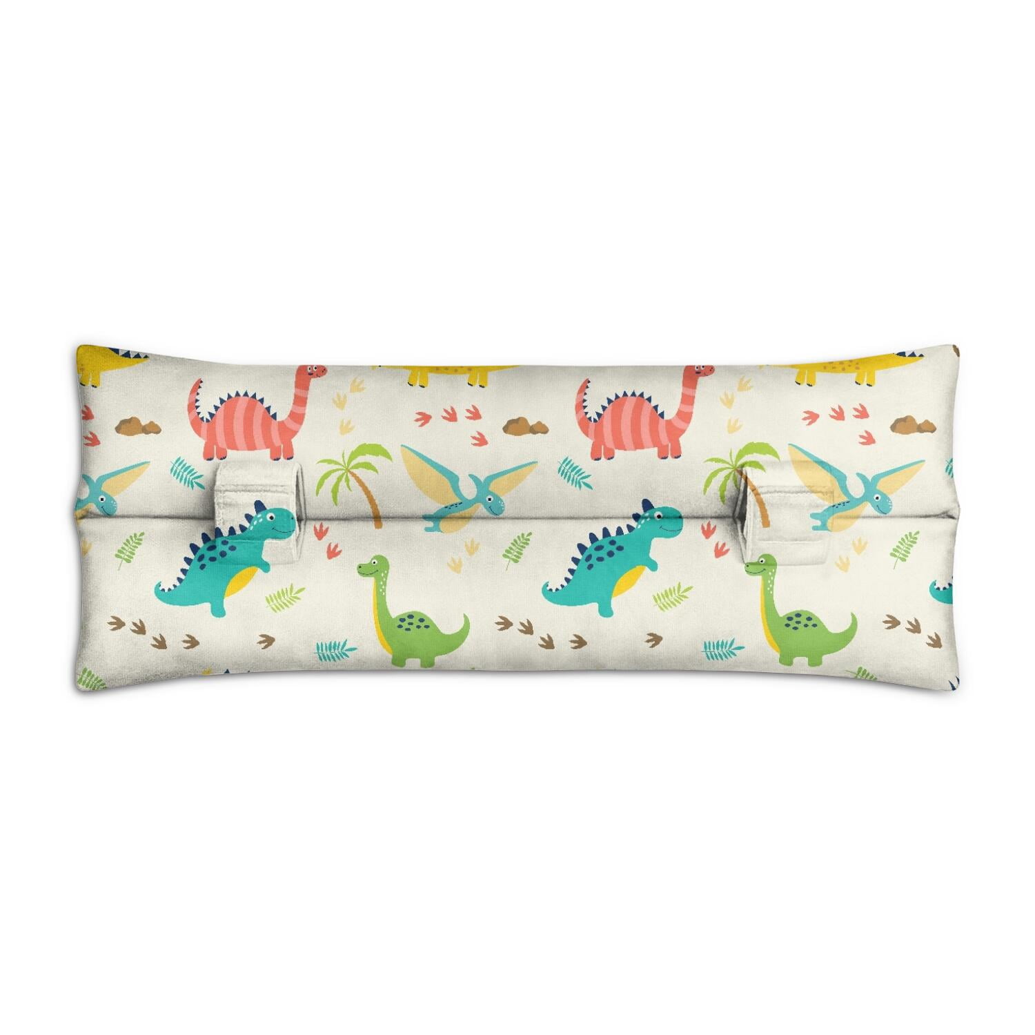 Dinosaur Print Mastectomy Pillow - Post Surgery Seatbelt Pressure Relief - Bold & Colorful Dino Design