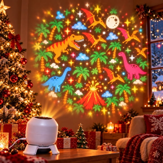 Dinosaur Projector Lights, USB Plug-in LED Projection Lamp with ...