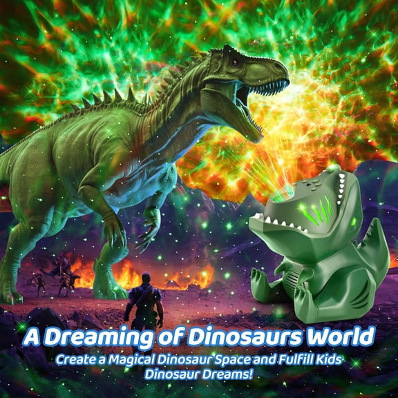 Dinosaur  Projector for Bedroom | 144 Lighting Modes  Projector | 22 White Noise + 5.3 HiFi  + Remote Speaker | Stars for Ceiling