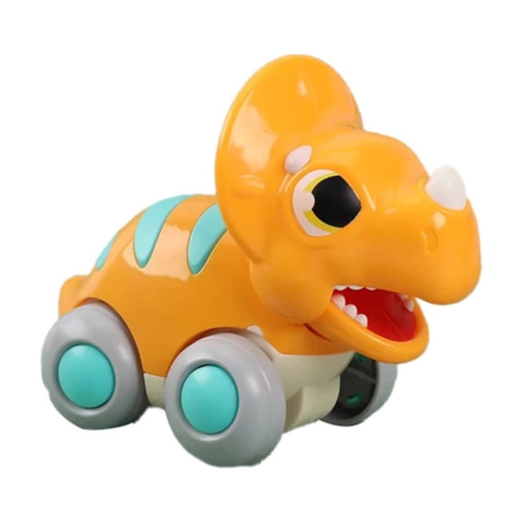 Dinosaur Pull Back Cars, Dinosaur Car Toys for Toddlers 1 to 3, Infant Racing Vehicle Set, Friction Car for 6 9 12 18 Months, 1st Birthday Gift for 1 2 Years Old Boys Girls
