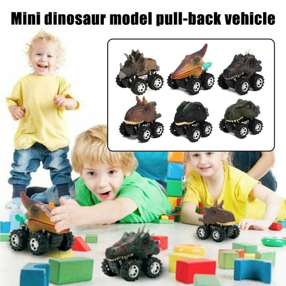 Dinosaur Pull Back Cars Toys for Boys Girls Age 3 4 5 6,TWSOUL Dinosaur Figures Games Children Toys 1/6pcs