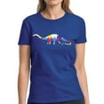 thumbnail image 1 of Dinosaur Puzzle Autism Shirt Women Gifts for Her - S M L XL 2XL 3XL Ladies Graphic Tee, 1 of 2
