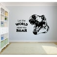 thumbnail image 1 of Dinosaur Quotes Dinosaurs Roar Dino Jurassic World Wall Sticker Art Decal for Girls Boys Kids Room Bedroom Nursery Kindergarten House Fun Home Decor Sticker Wall Art Vinyl Decoration Size (, 1 of 3