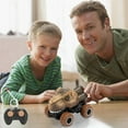 thumbnail image 1 of ​Dinosaur RC Car Toy - 4-Channel Remote Control w/ 2.4GHz, Shockproof Wheels, Simulated Dino Design - Ages 3+ Gift Gray, 1 of 6